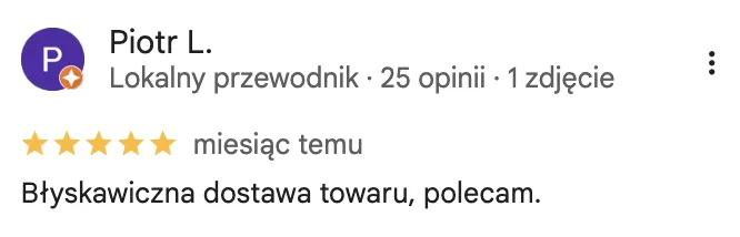 Opinia klienta