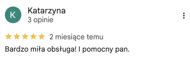 Opinia klienta