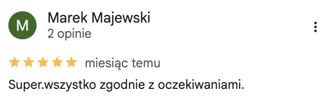 Opinia klienta