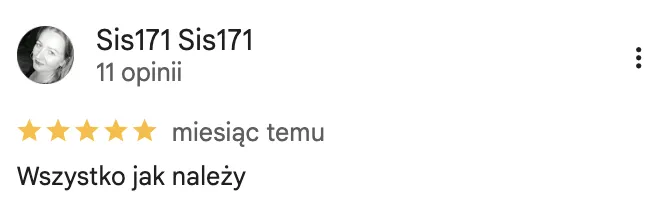 Opinia klienta