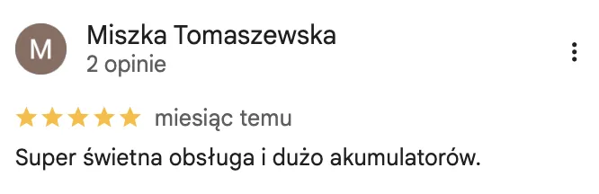 Opinia klienta