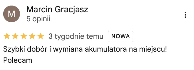 Opinia klienta