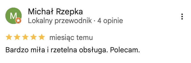 Opinia klienta