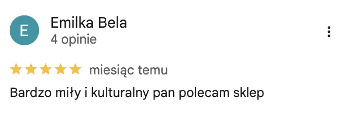 Opinia klienta
