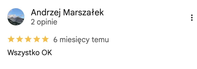 Opinia klienta